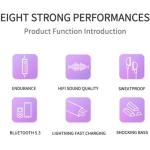 H6 Magnetic Neckband Bluetooth Earphones HD Mic & Stereo Bass Wireless Headset