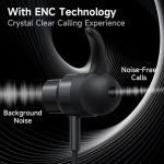 Wireless Bluetooth Earphone ENC Noice Cancellation Silicon Neckband